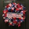 4 Rolls Deco Mesh Ribbon for 4th of July Wreath Making Supplies, 10Inch x 30Ft Metallic Burlap Mesh Red White Blue Deco Mesh Rolls for Independence Day Patriotic DIY Crafts Wreaths Decor